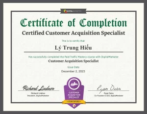 Ly Trung Hieu Paid Traffic Mastery Paid Traffic Mastery Certification DigitalMarketer Lab