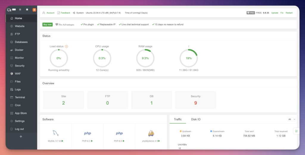 Hướng dẫn cài đặt AAPanel trên VPS Linux