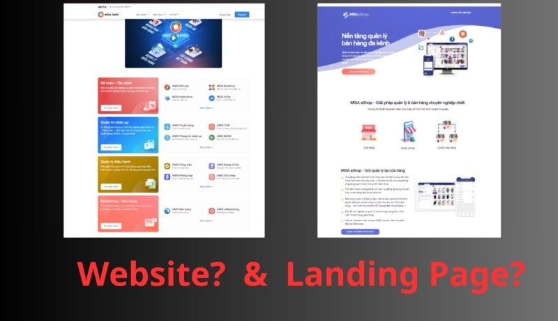 Landing Page & Website: Nên Chọn Loại Nào? Phân Tích & Tư Vấn (2025) so-sanh-website-langdingpage