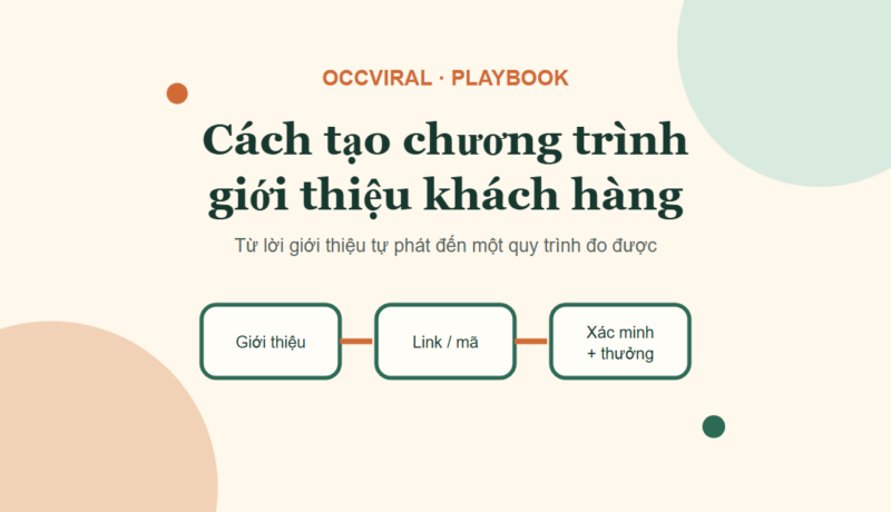 Sơ đồ cách tạo chương trình giới thiệu khách hàng từ lời mời đến phần thưởng